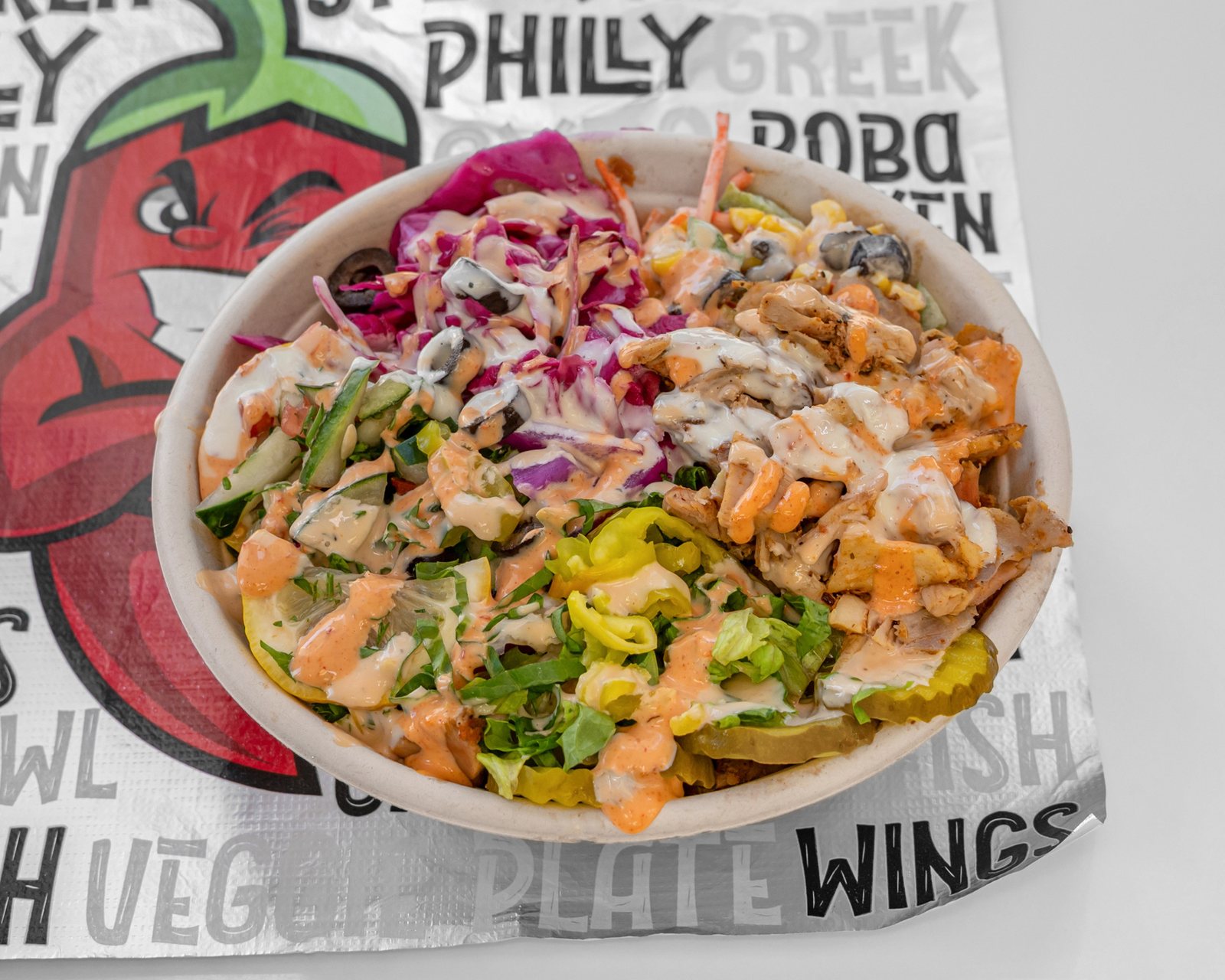 Chicken shawarma bowl in Milwaukee